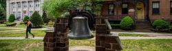 Outdoor view of Bloomfield College of 十大博彩推荐排名州立 大学's bell